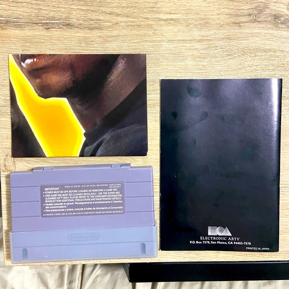 Shaq-Fu (SNES Super Nindento, 1994) with Manual + Poster - Picture 2 of 2